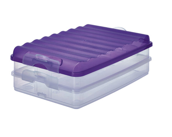 Frischhaltestapel-Boxen "Wellen" 2er-Set, flach
