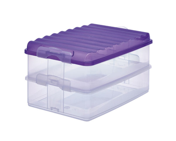 Frischhaltestapel-Boxen "Wellen" 2er-Set, hoch