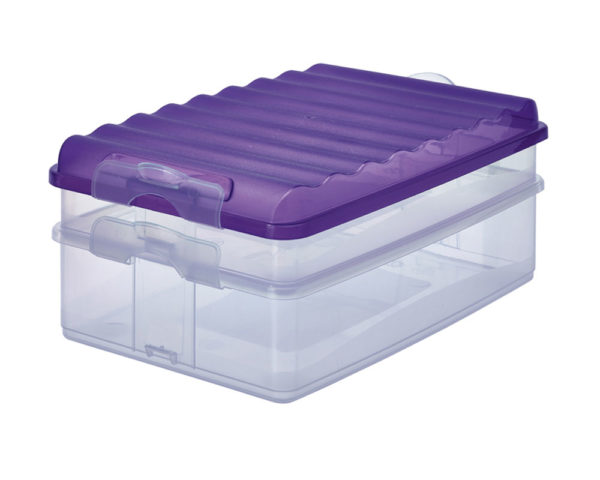 Frischhaltestapel-Boxen "Wellen" 2er-Set, flach und hoch