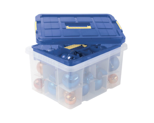 Weihnachtsbox 27L mit Deckel und Einlegefach