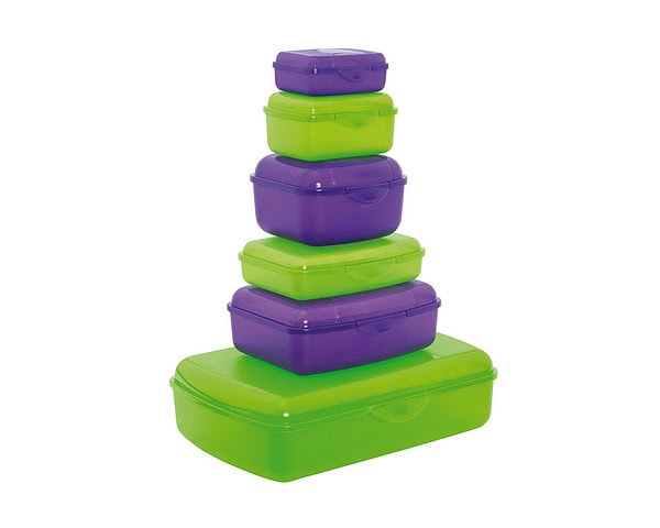 Snack-Boxen 6er-Set