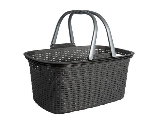 Wäschekorb "Rattan Design" mit Tragegriffen