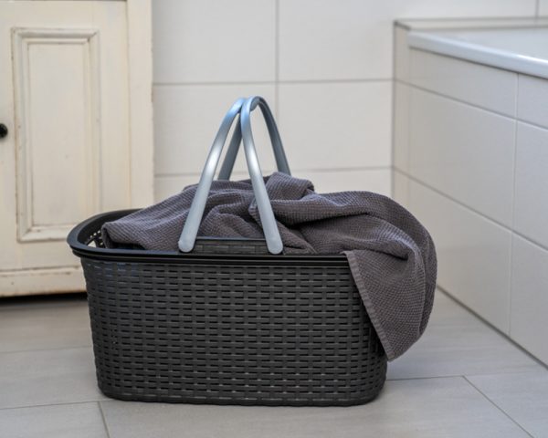 Wäschekorb "Rattan Design" mit Tragegriffen – Bild 4